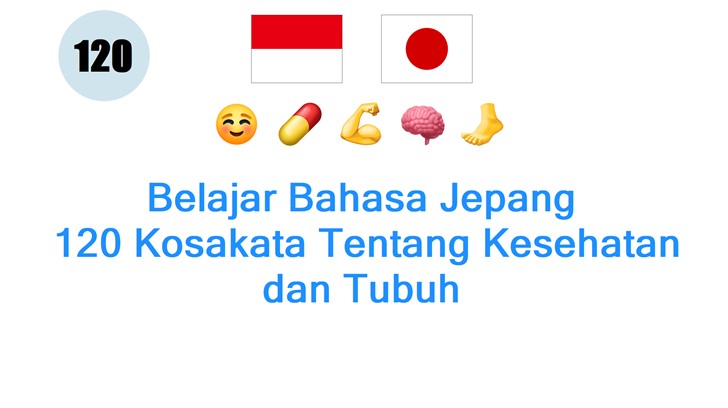 Belajar Bahasa Jepang: 120 Kosakata Tentang Kesehatan dan Tubuh